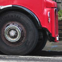 Red bus in New Town - Edinburgh